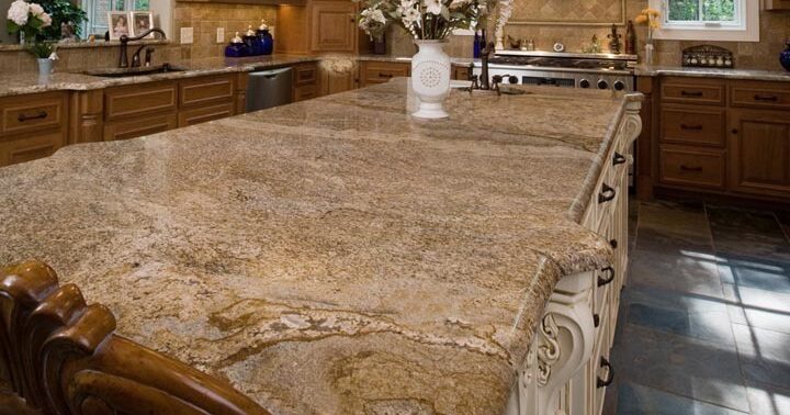 brown countertop