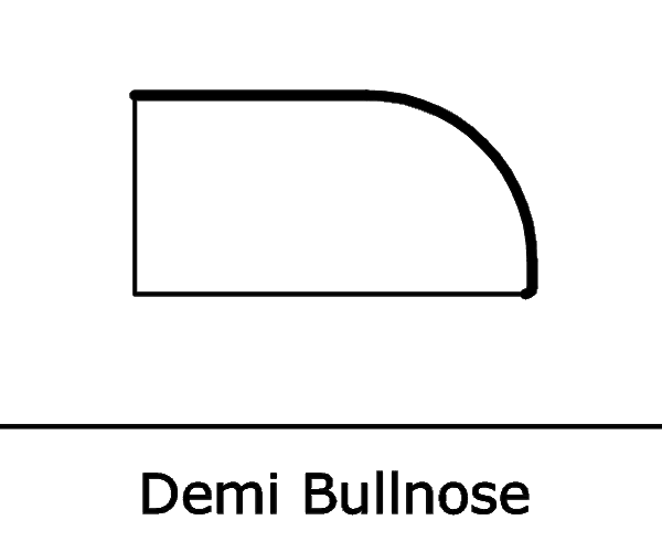 demi bullnose edge profile