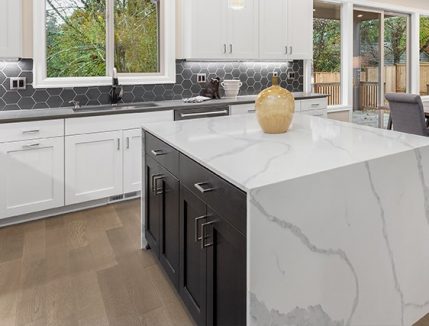 Golden kitchen faucet interior design