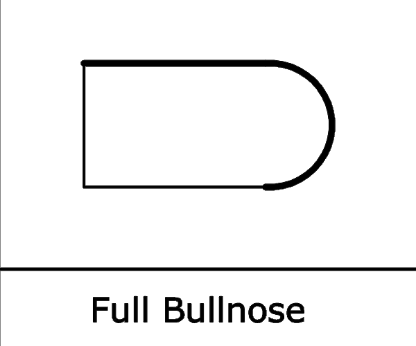 full bullnose edge profile